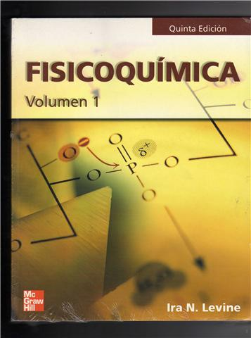 Portada del Fisicoquimica vol I (de Ira N. Levine)